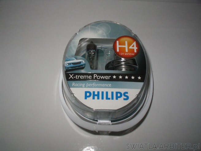 Philips X-treme Power H4 pięć gwiazdek. Racing Performance. Żarówki te kosztują ...